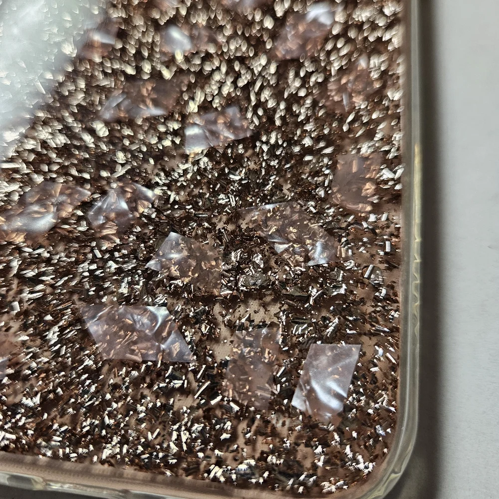 ONN Rose Gold Glitter Phone Case for iPhone 13/12‎ Pro Max